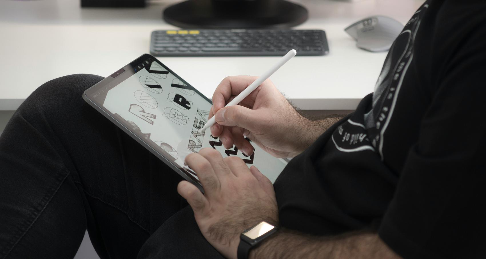 man and woman working in an office